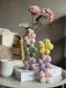 Vase med pastellblomster - Color mix
