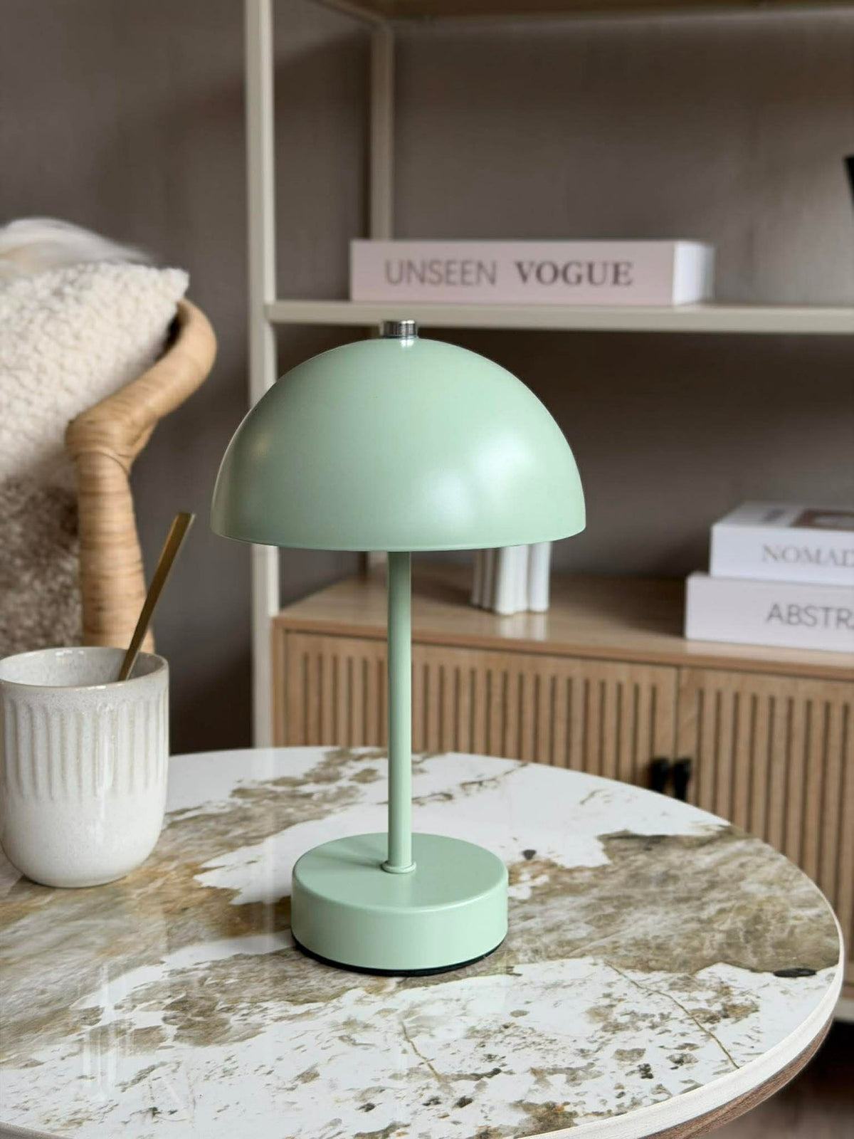 Bordlampe med touch - Grønn