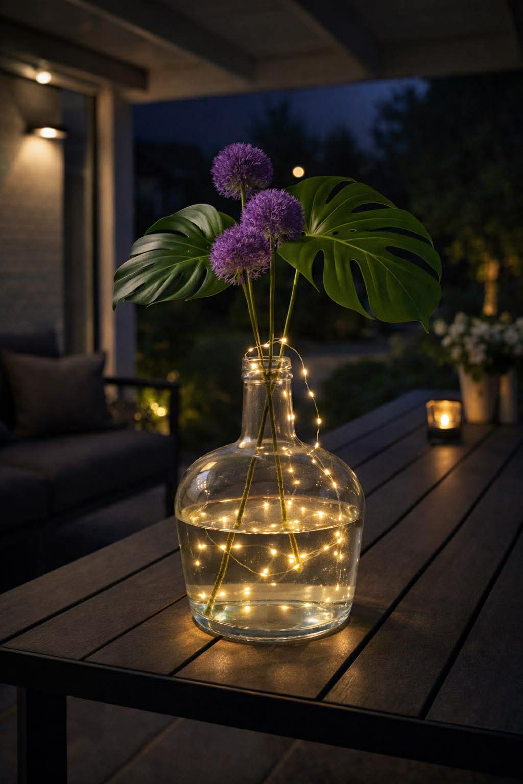 Vase av resirkulert glass