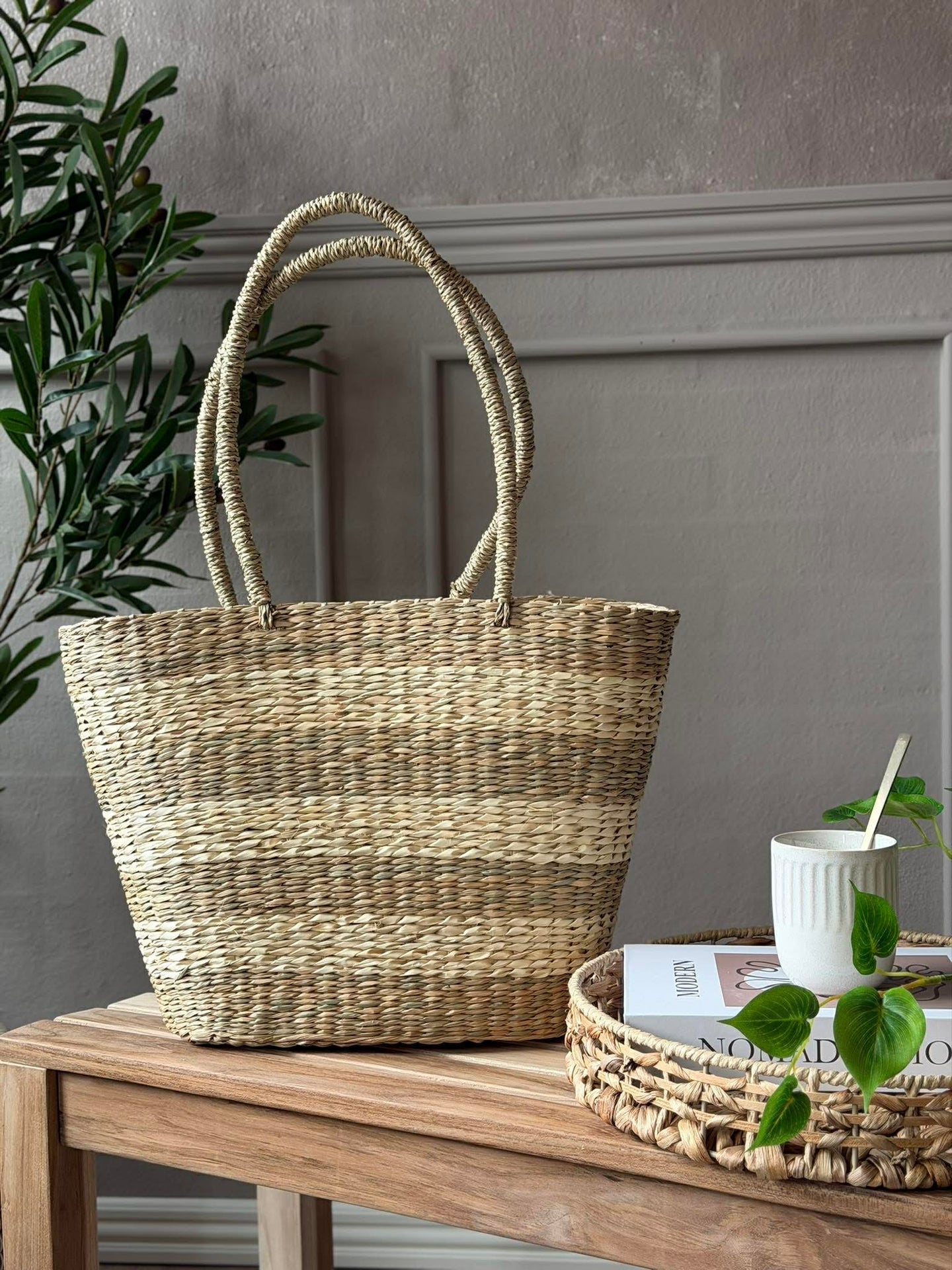 Shopper - Sjøgress Striper