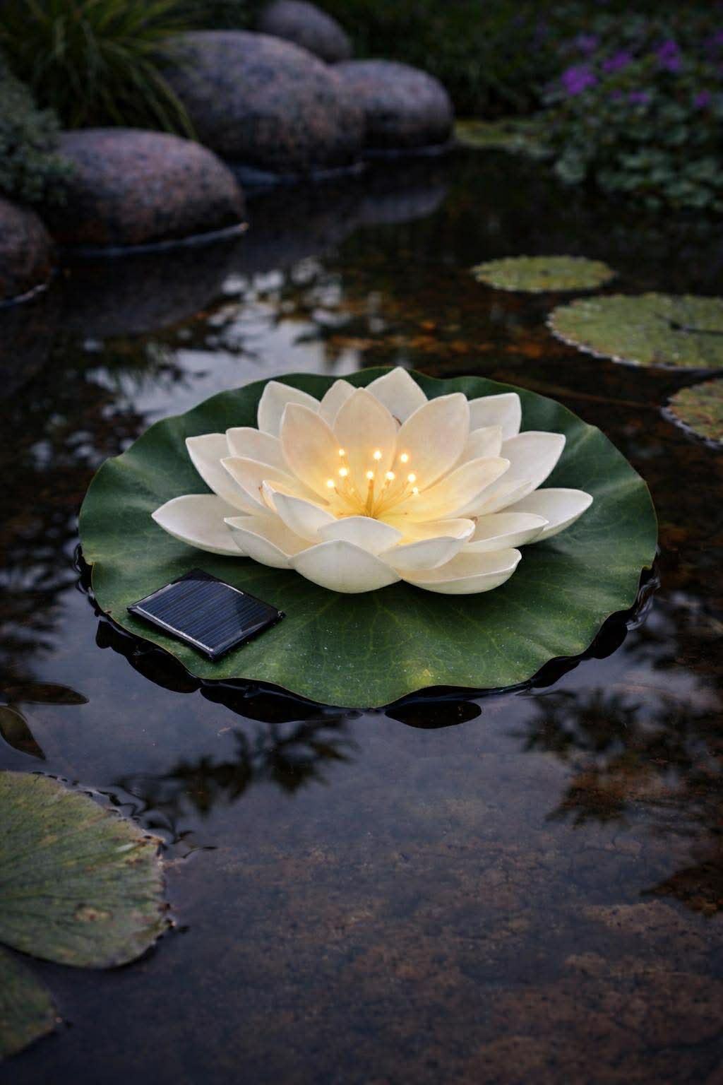 Solcelle LOTUS – Hvit