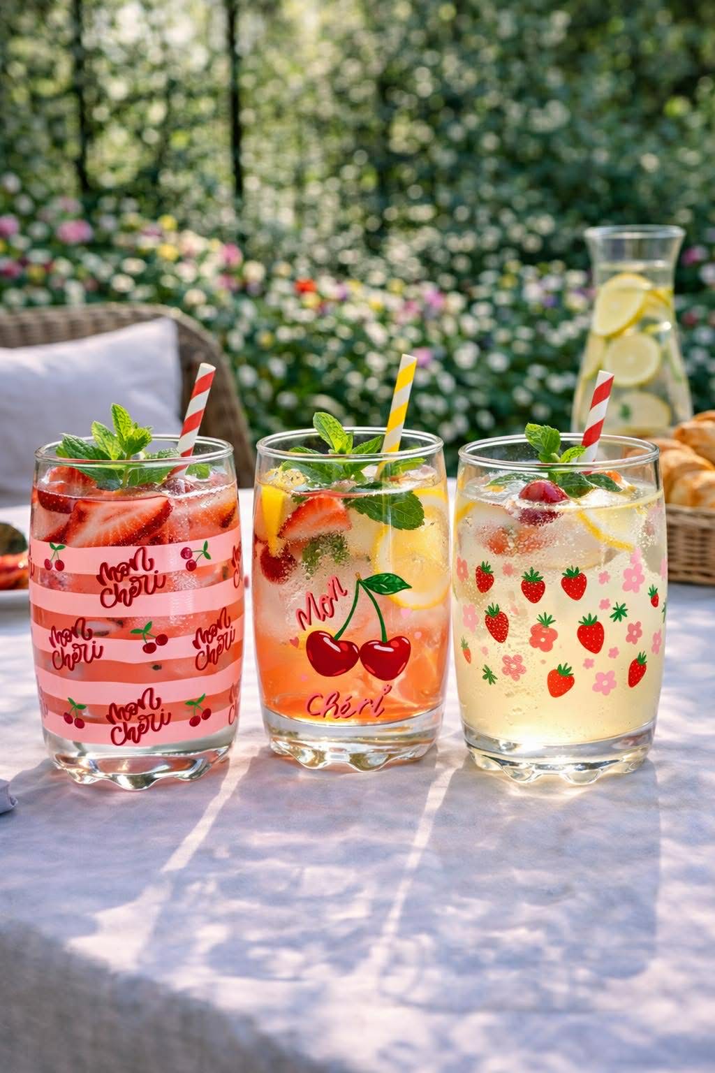 Glas Cherry – Sett med 3 stk.