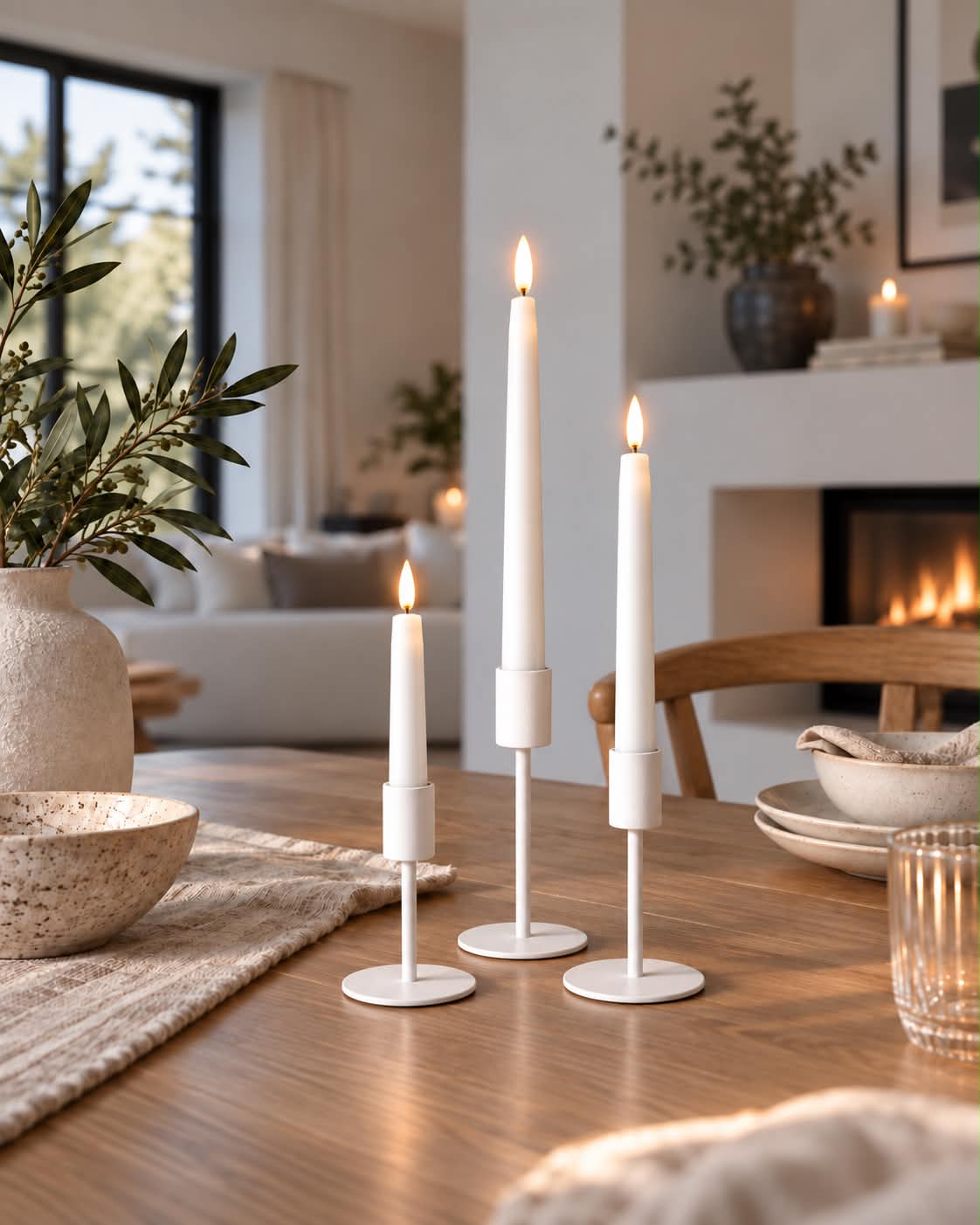 VIAMAJA Simple – White Sett 3 stk