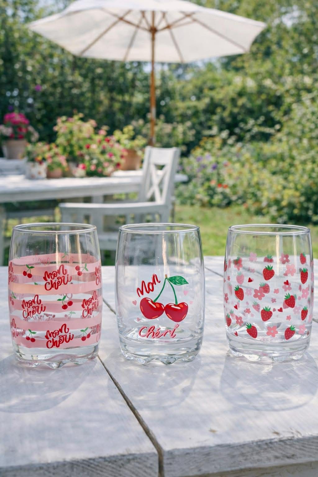 Glas Cherry – Sett med 3 stk.
