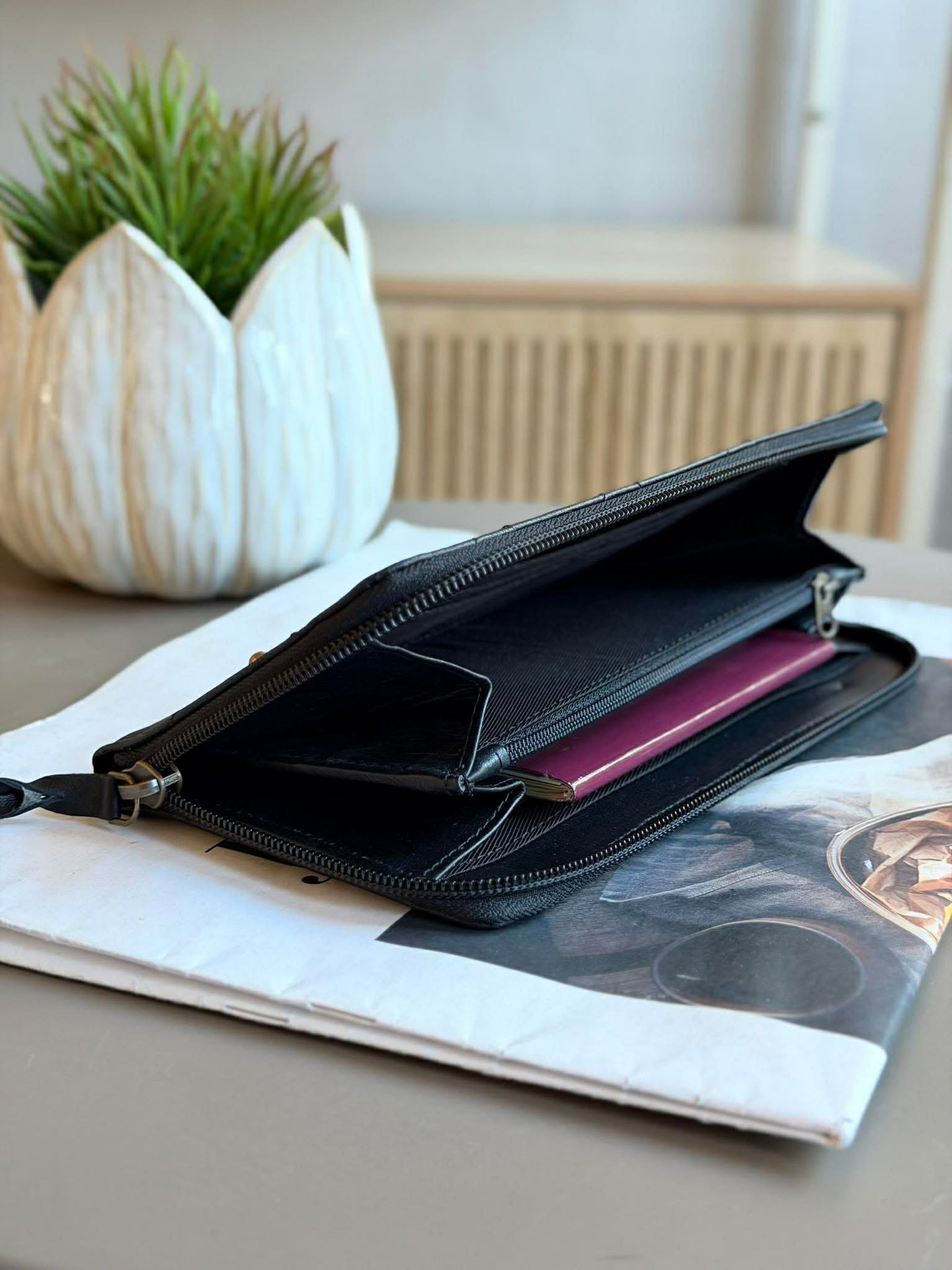 Clutch med nagler - LIMA Small svart