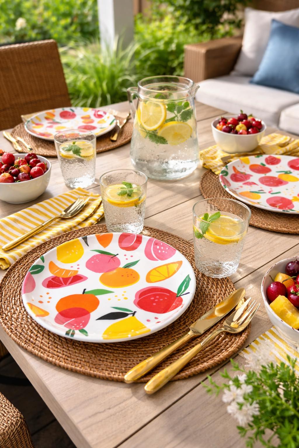 Tallerken Melamin - Fruit