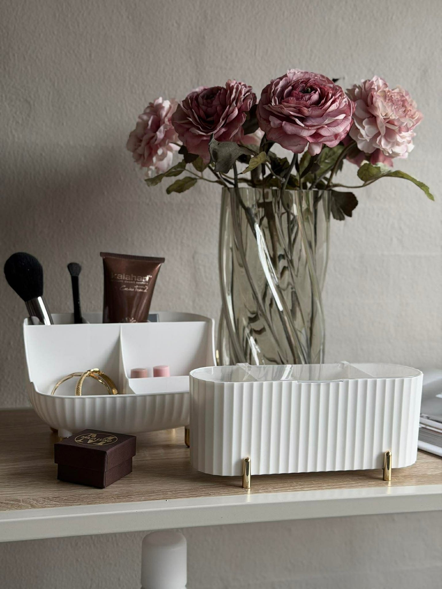 Makeup organiser 6 rom- Hvit