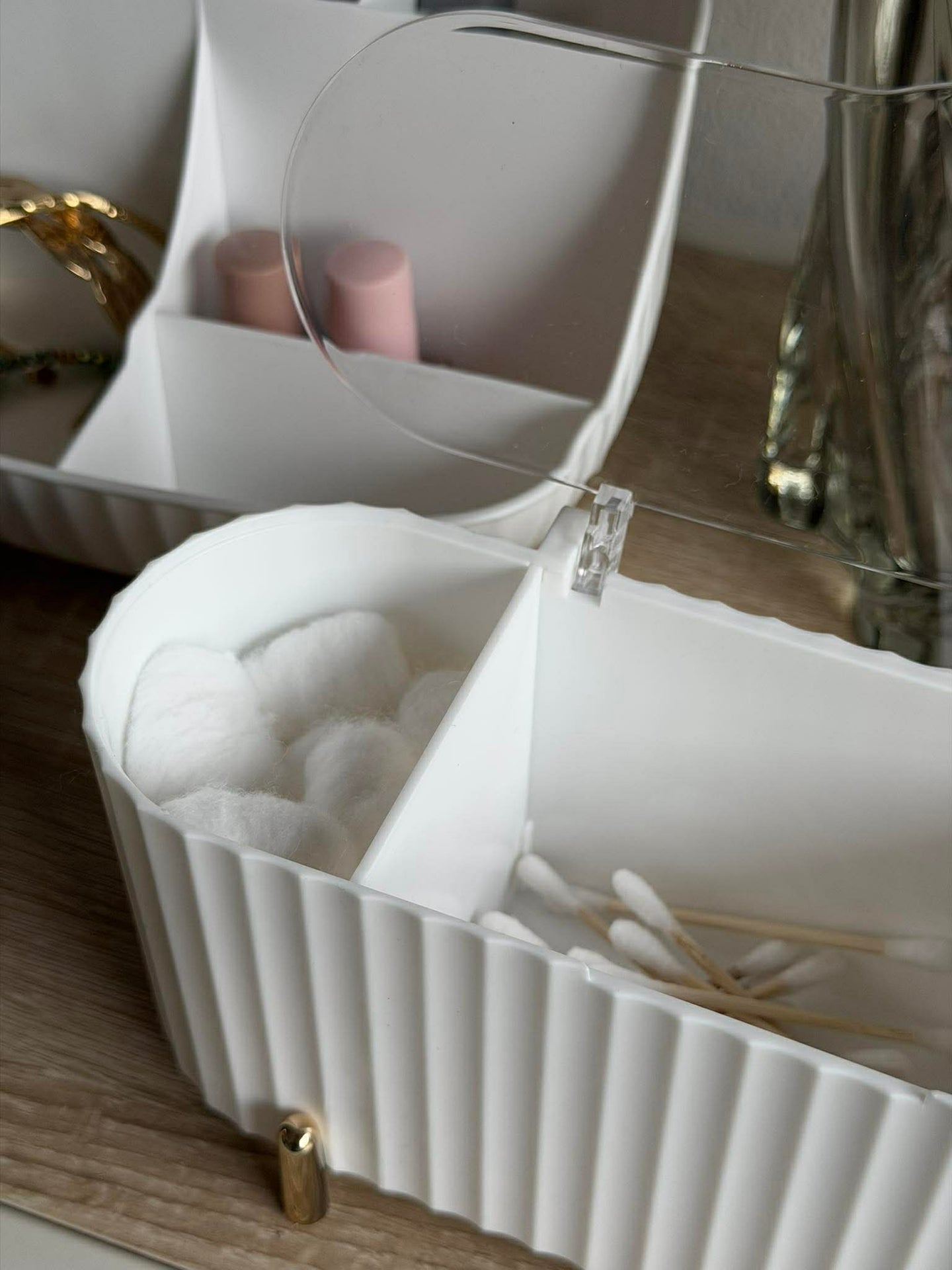 Makeup organiser - Hvit