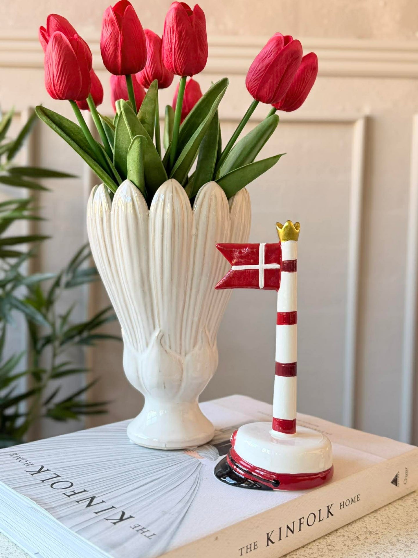 Studentflagg med striper 18 cm - Flere farger