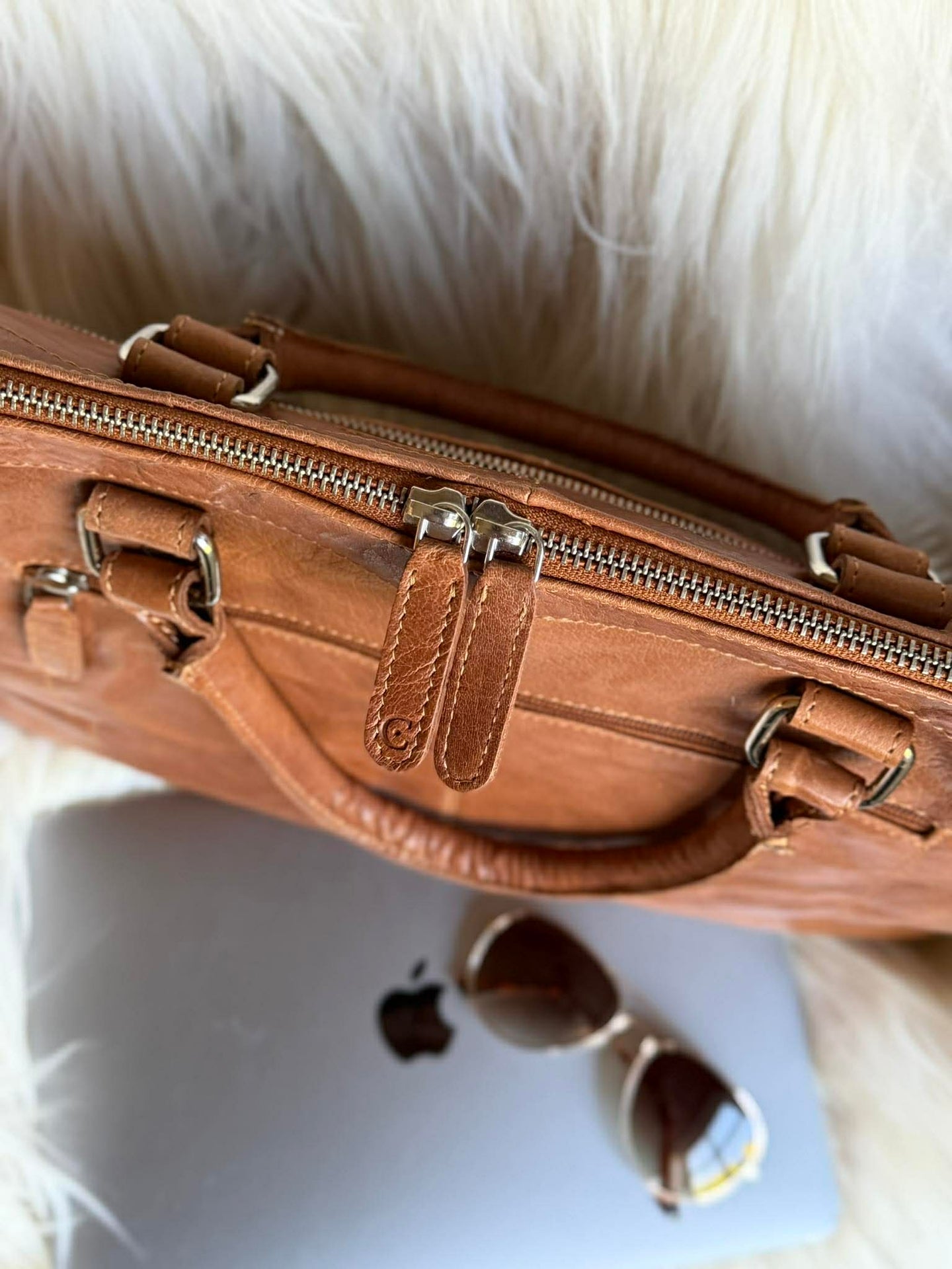 Laptop / arbejdsveske - New Maisy Cognac