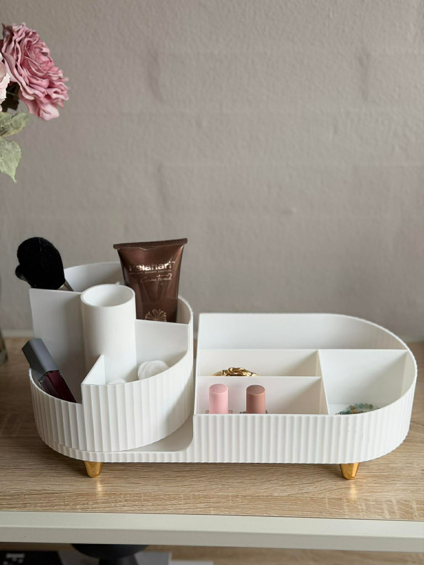 Makeup-organizer 9 rom med dreiefunksjon