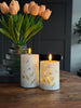 LED blokklys TWINKLE Poppy Rose - Sett med 2 stk.