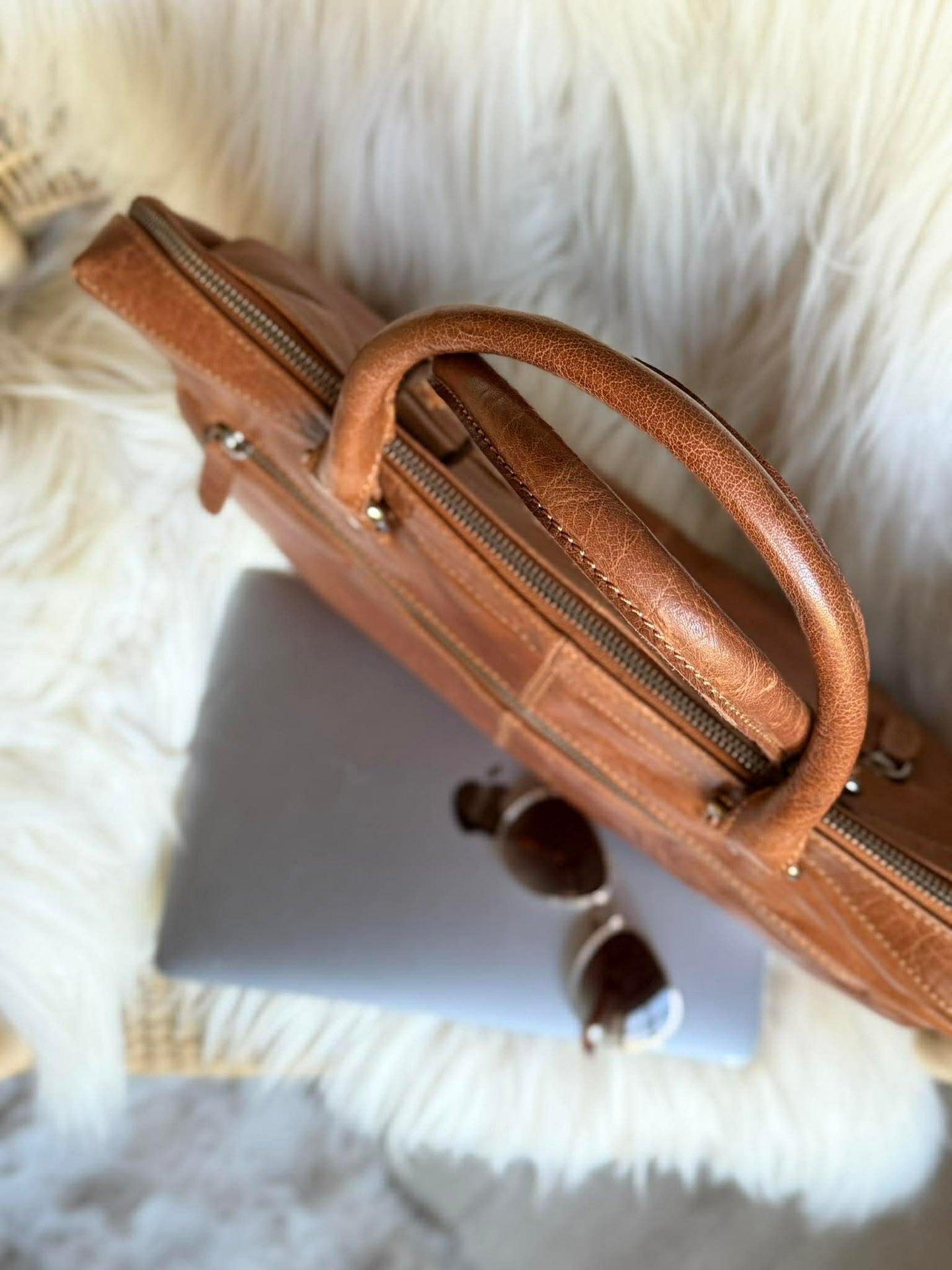 Laptop / arbejdsveske - New Maisy Cognac