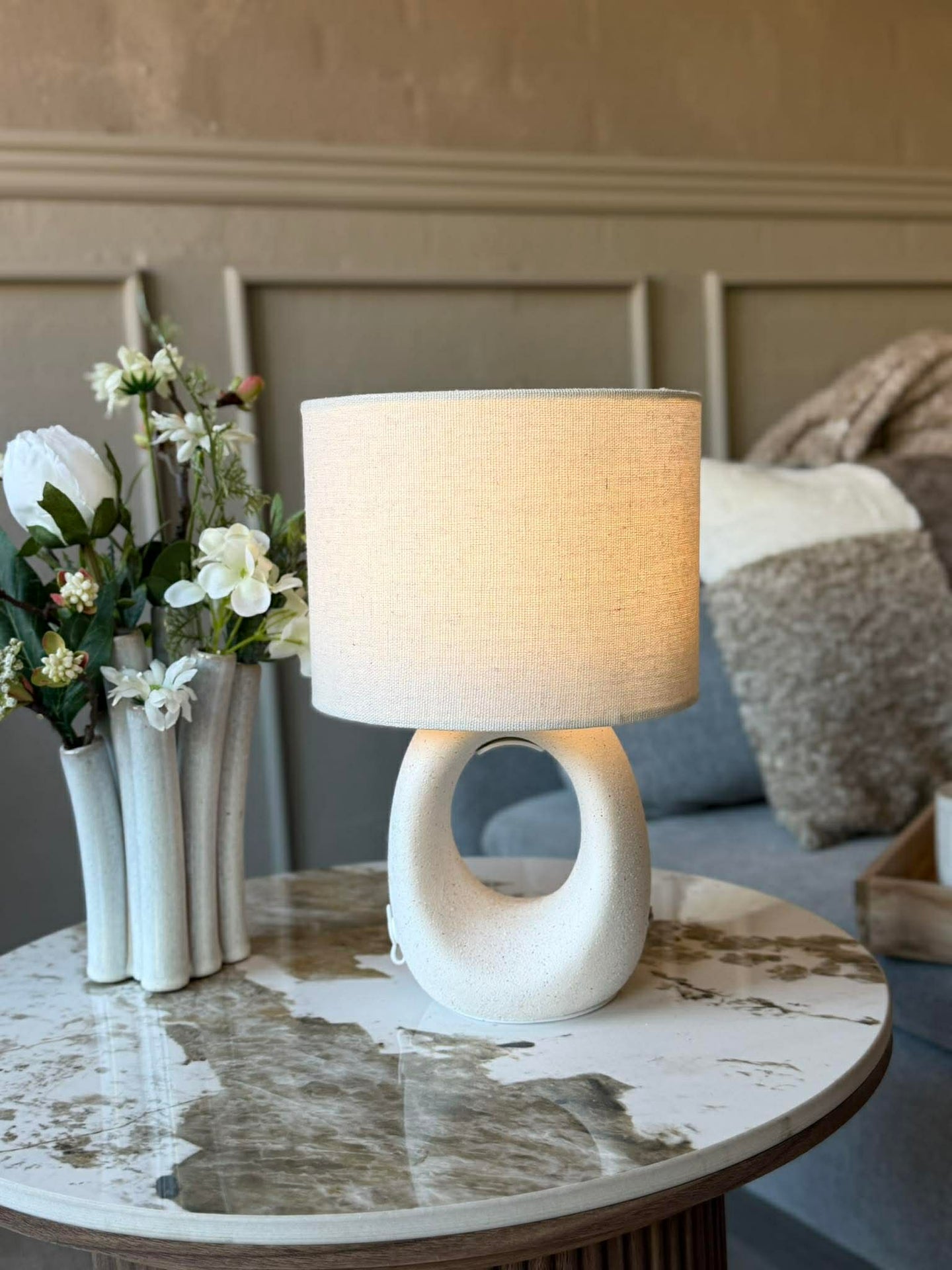 Oppladbar bordlampe med touch