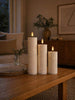 LED Bloklys TWINKLE Hvit - Sett med 3stk.