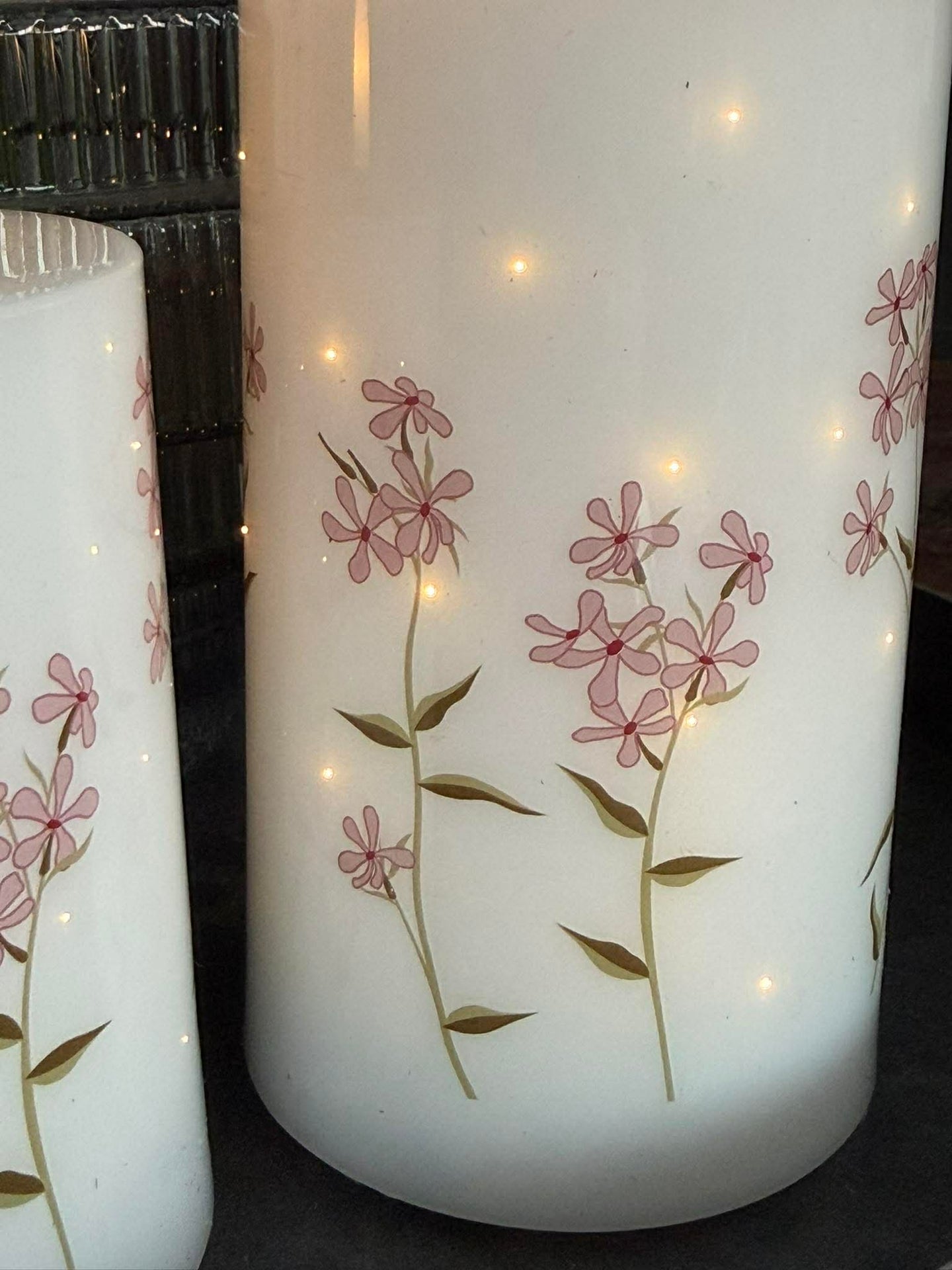 LED blokklys TWINKLE flower - Sett med 2stk.