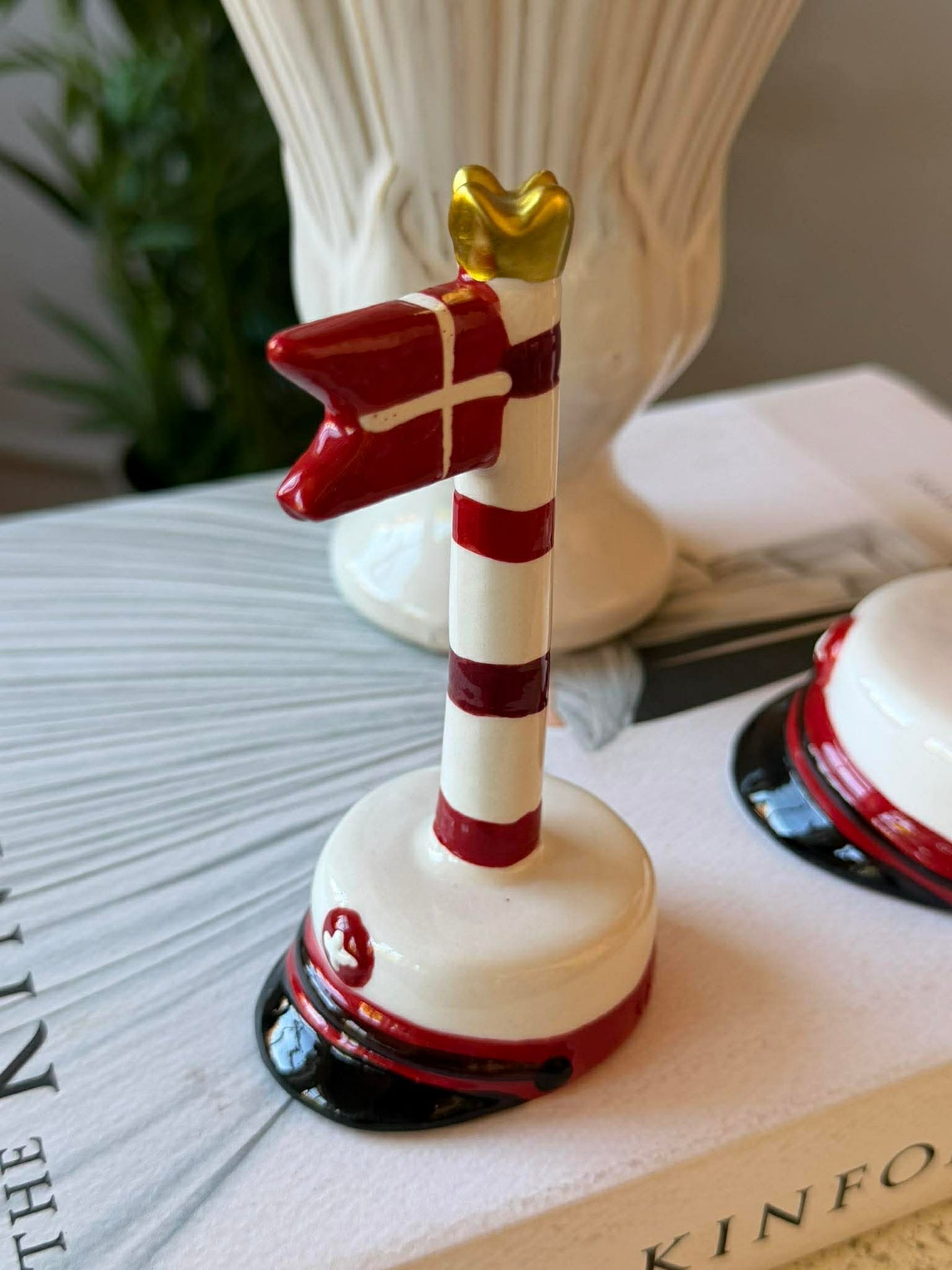 Studentflagg med striper 12 cm - Flere farger