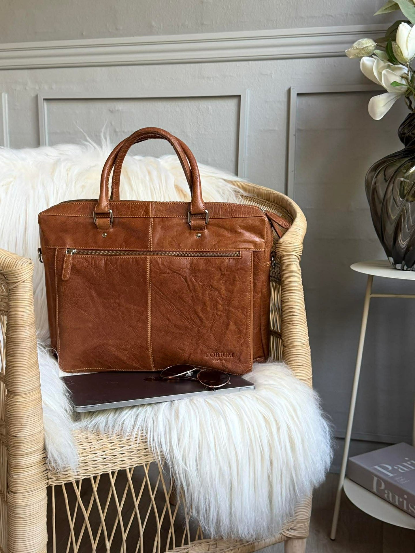 Laptop / arbejdsveske - New Maisy Cognac