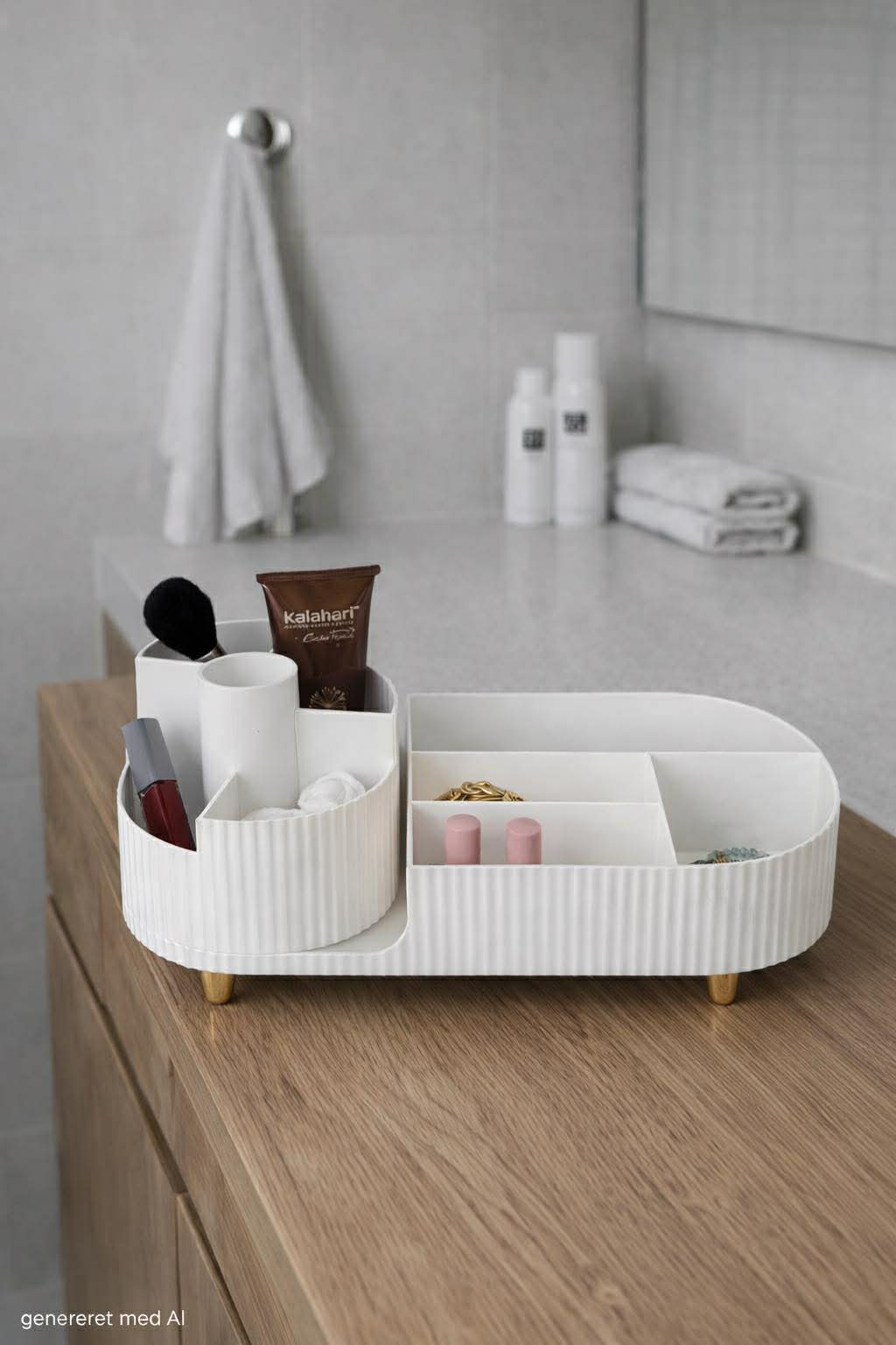 Makeup-organizer 9 rom med dreiefunksjon