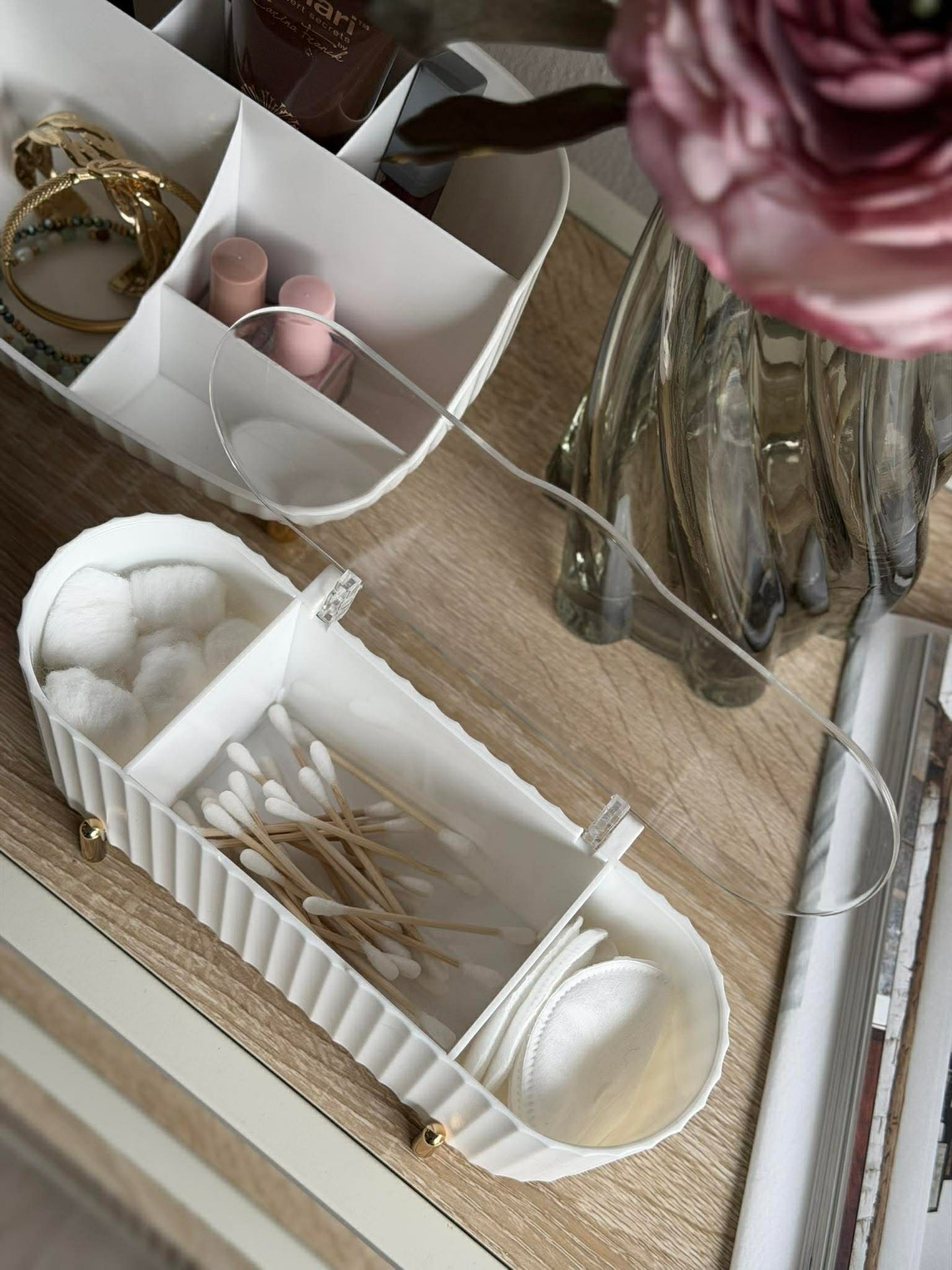 Makeup organiser - Hvit