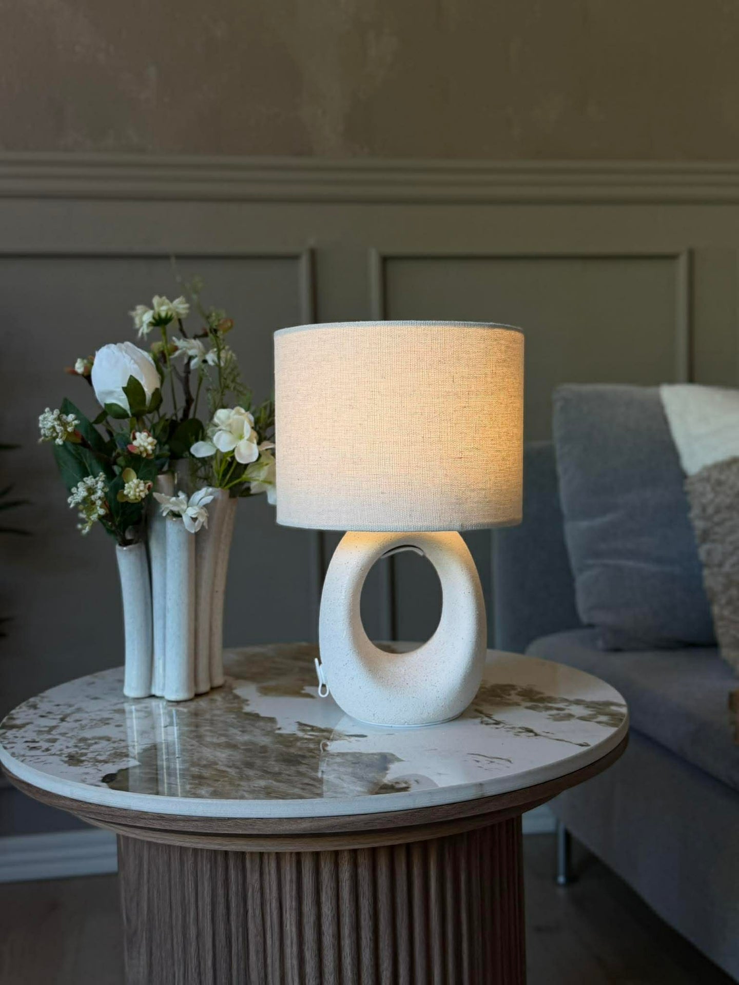 Oppladbar bordlampe med touch