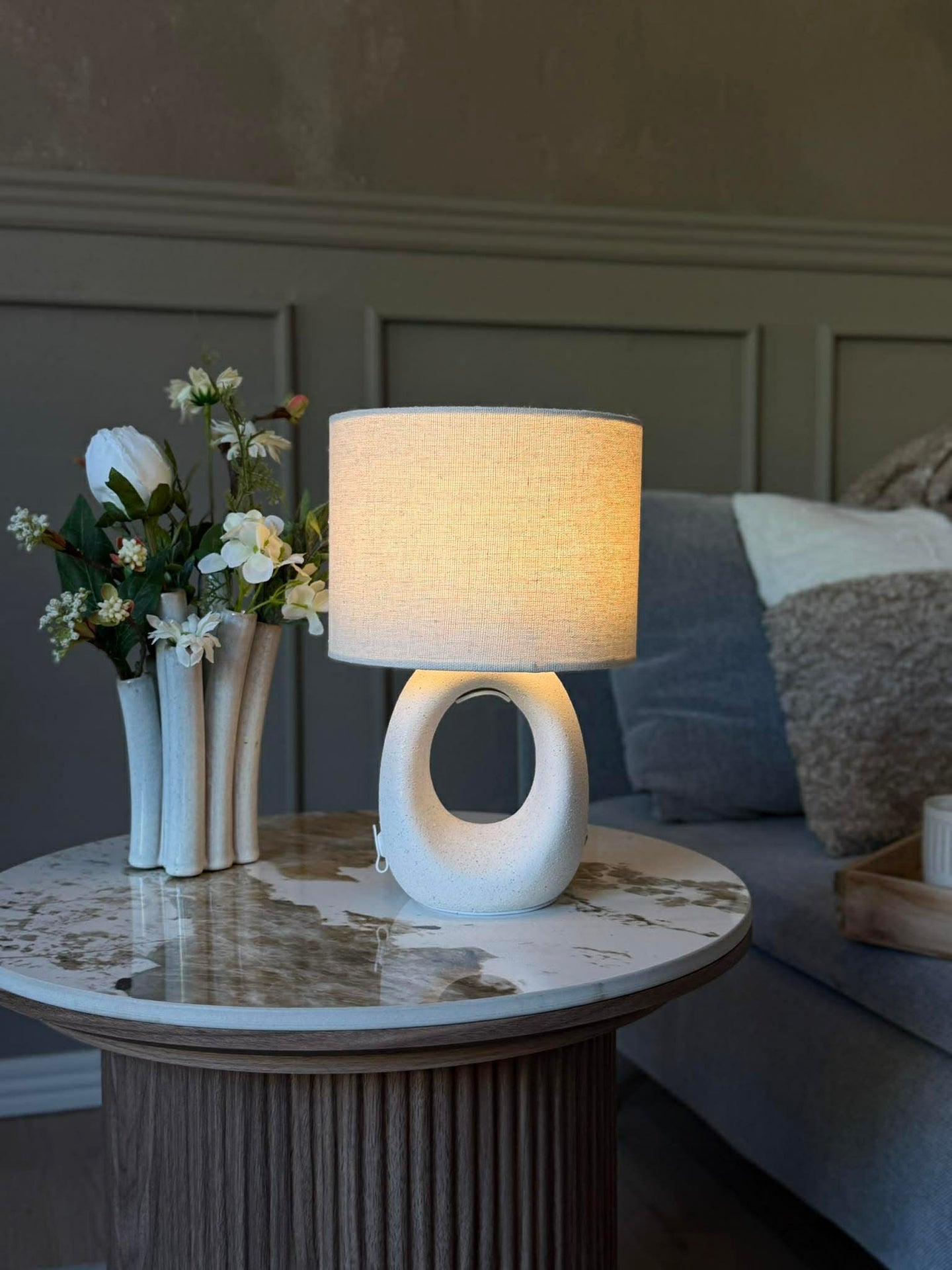 Oppladbar bordlampe med touch
