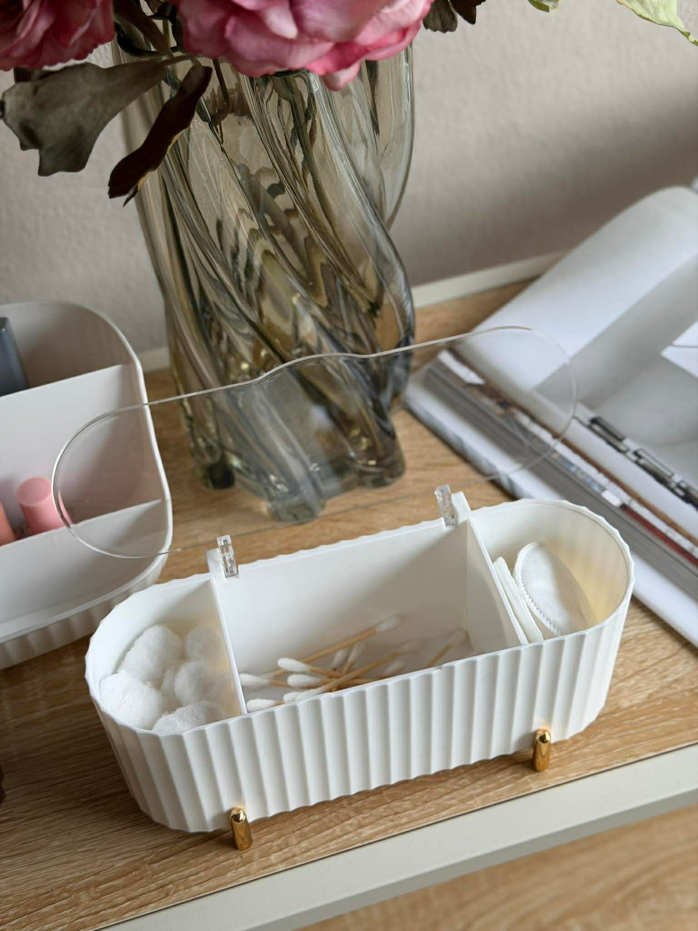 Makeup organiser - Hvit