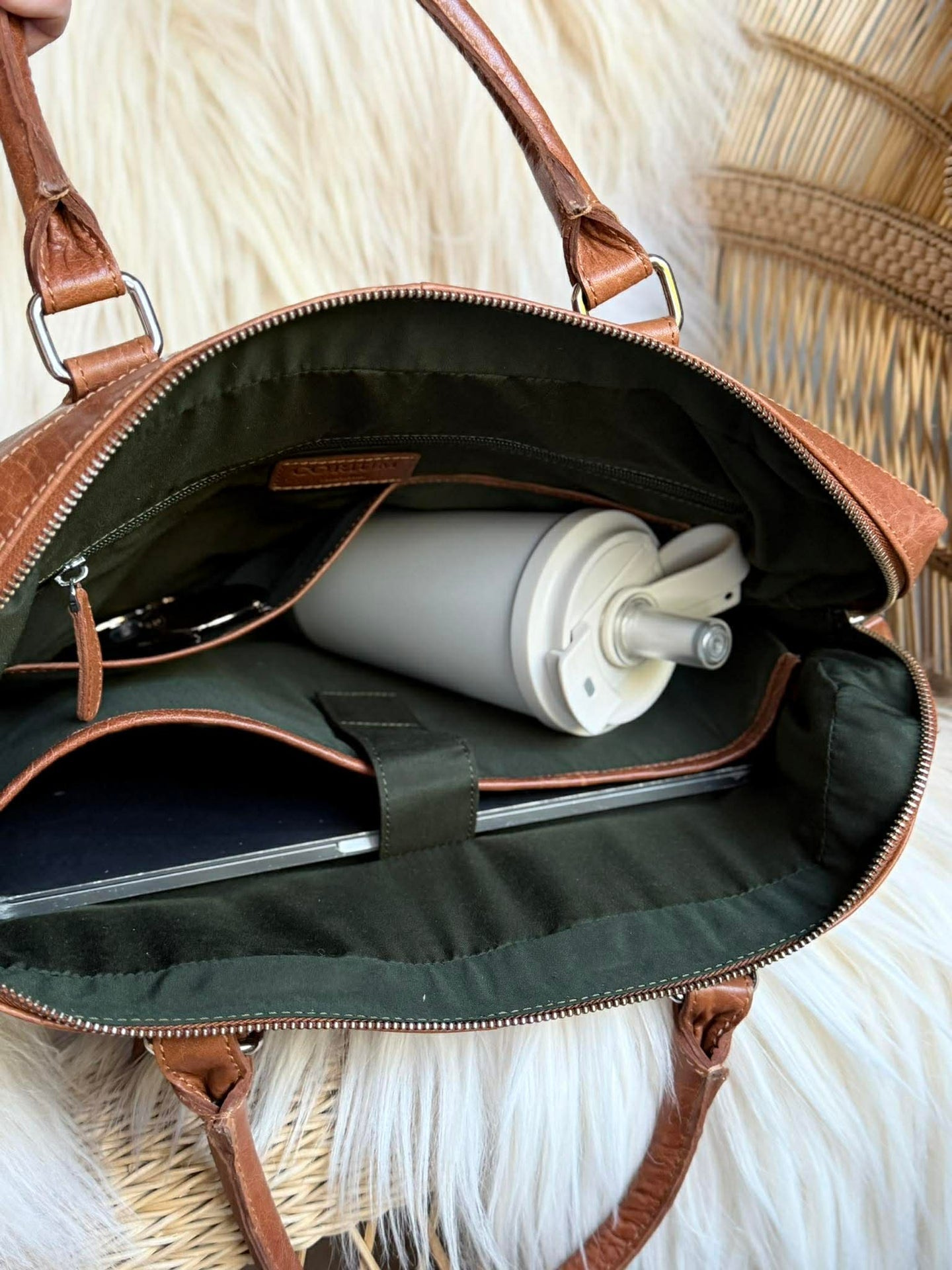 Laptop / arbejdsveske - New Maisy Cognac