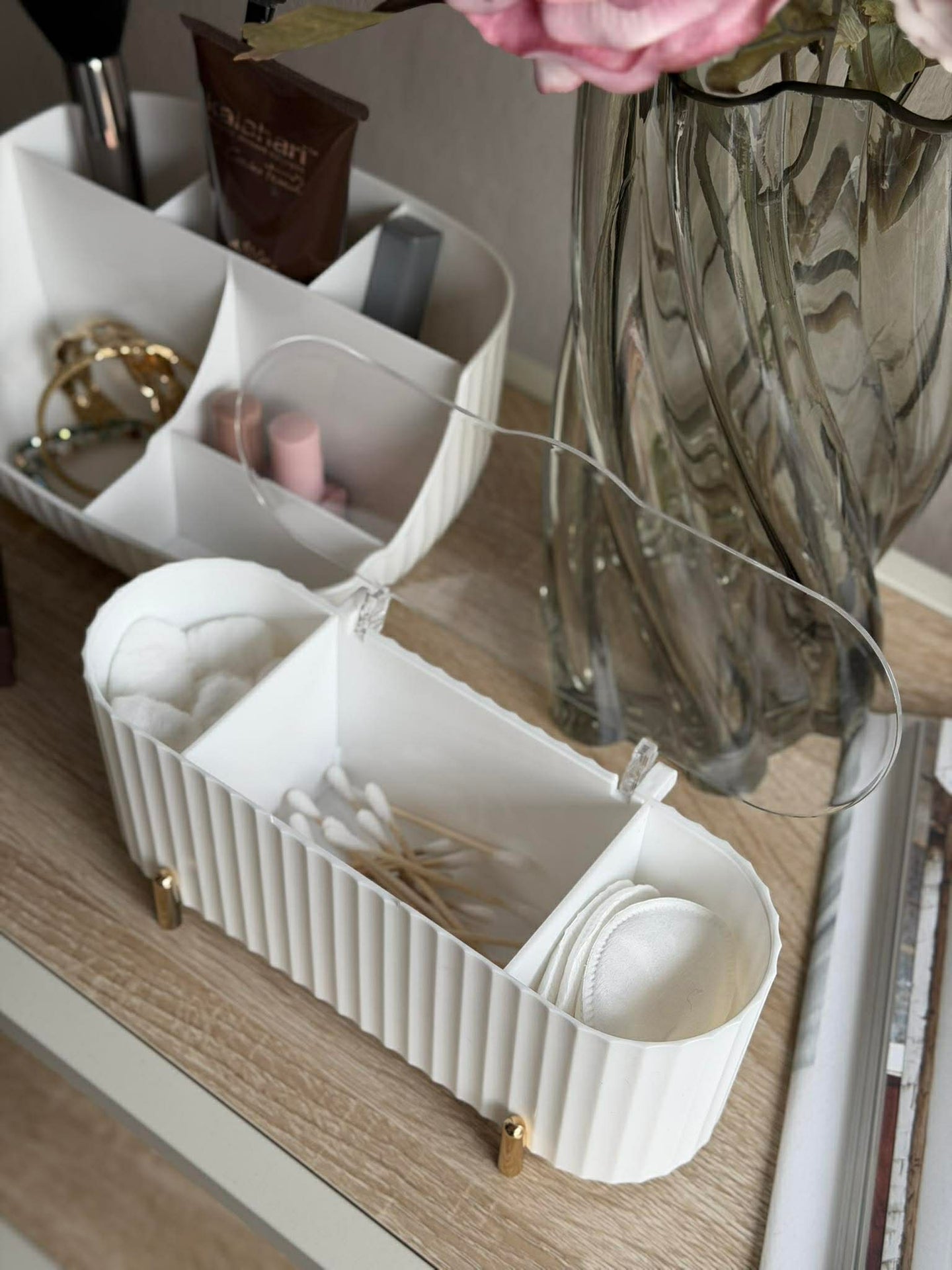 Makeup organiser - Hvit