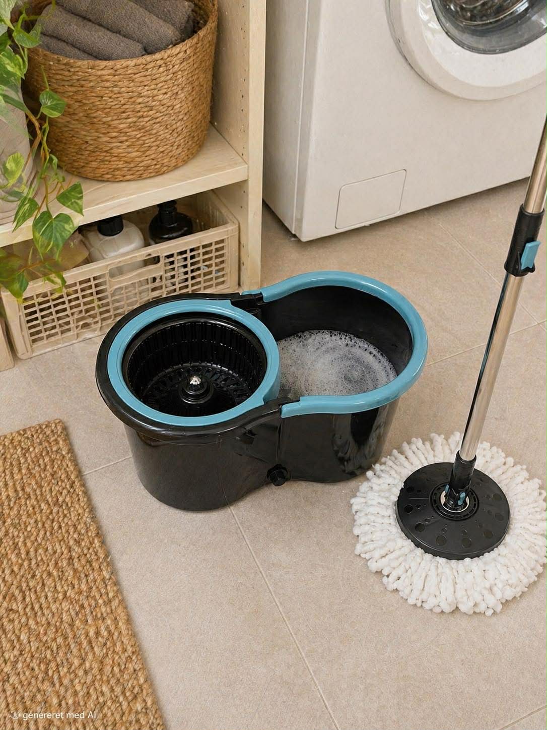 Moppesett - Roterende Gulvmopp