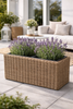 Plantekasse i natur rattan