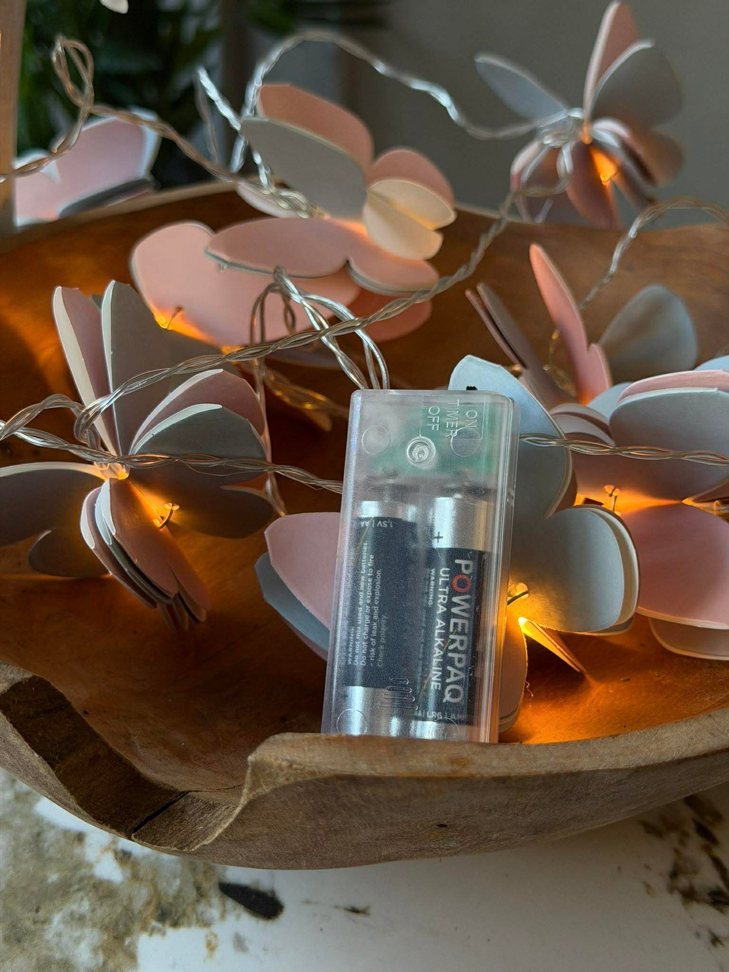 LED Lyskjede - Sommerfugler