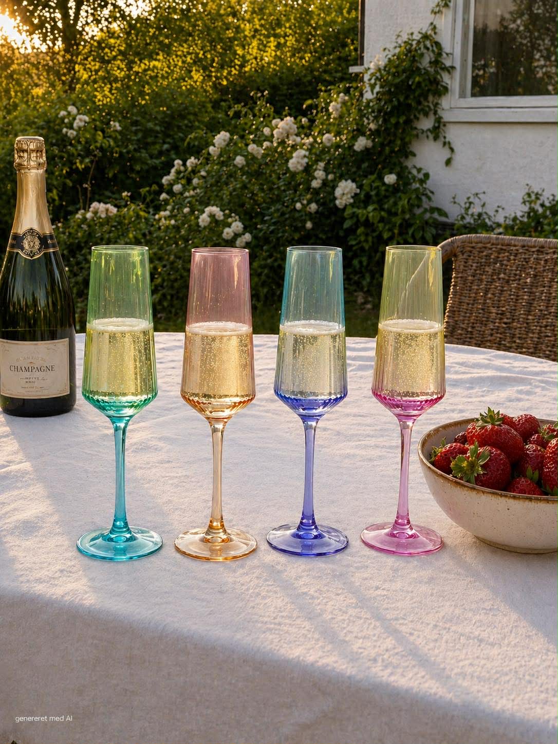 Champagneglass Aurora - Color MIX