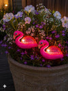 Flamingo på spyd - Solcelledrevet
