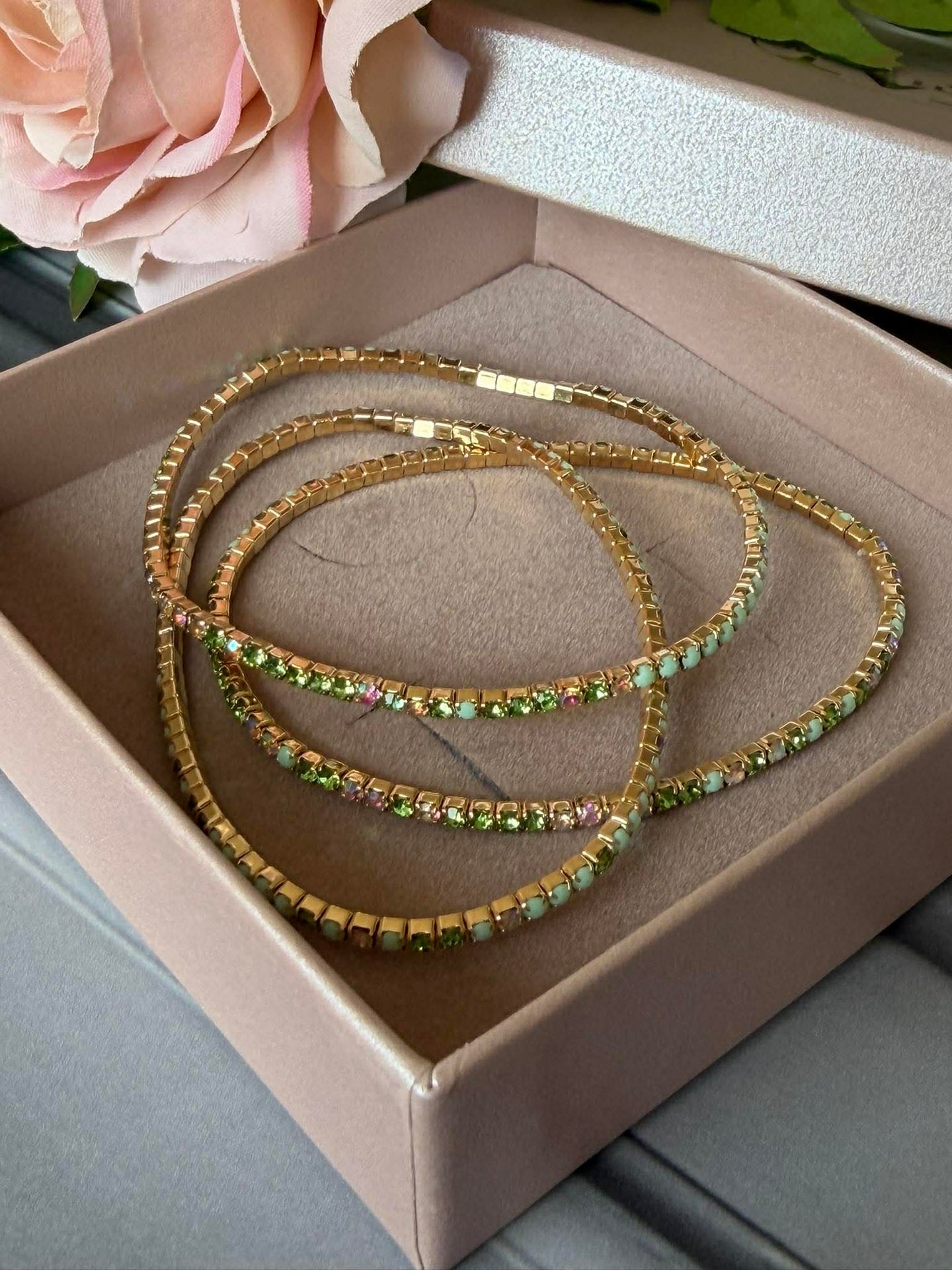 Armbånd Elare Sett/3 - Pistachio