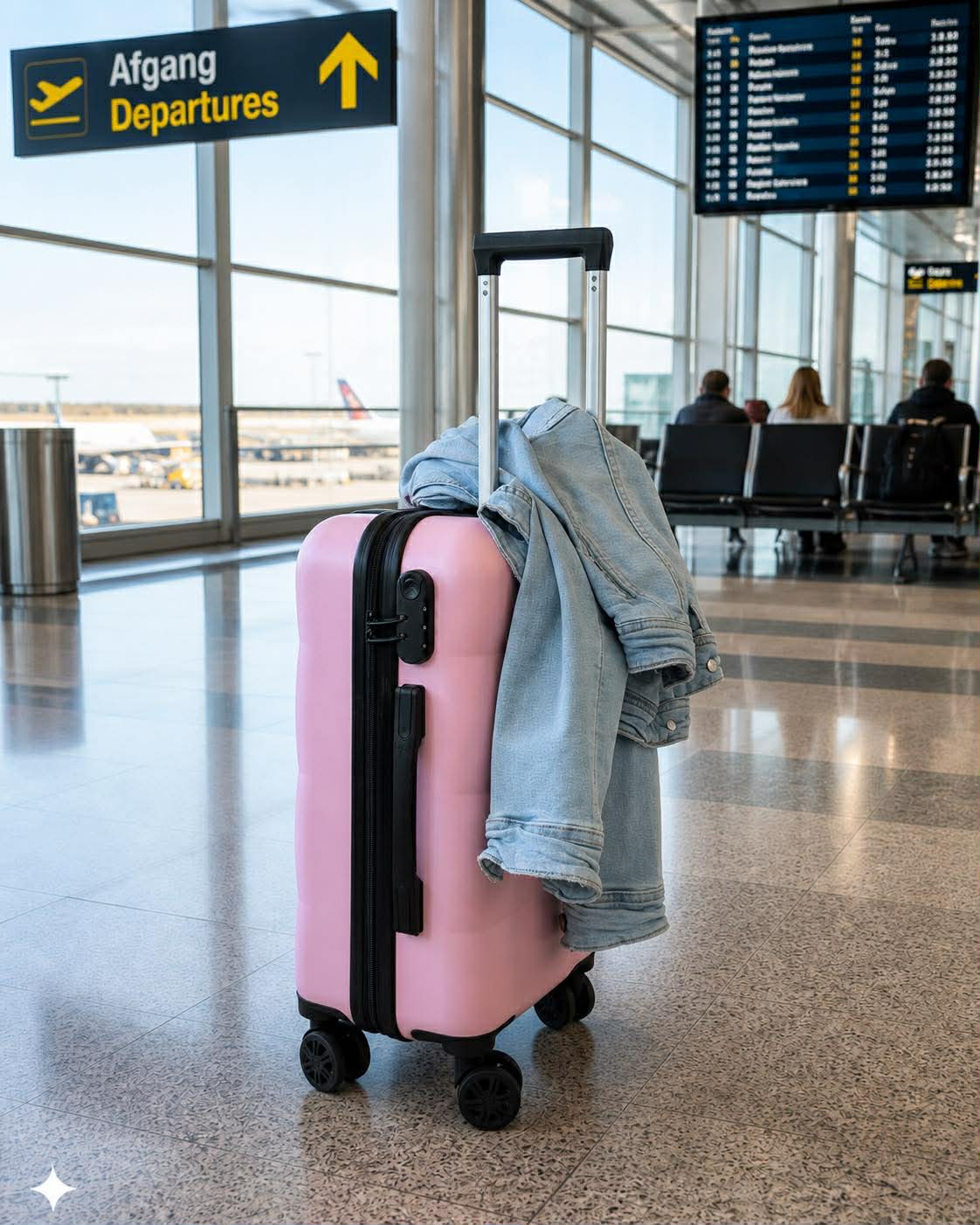 Koffert Trolley - Rosa