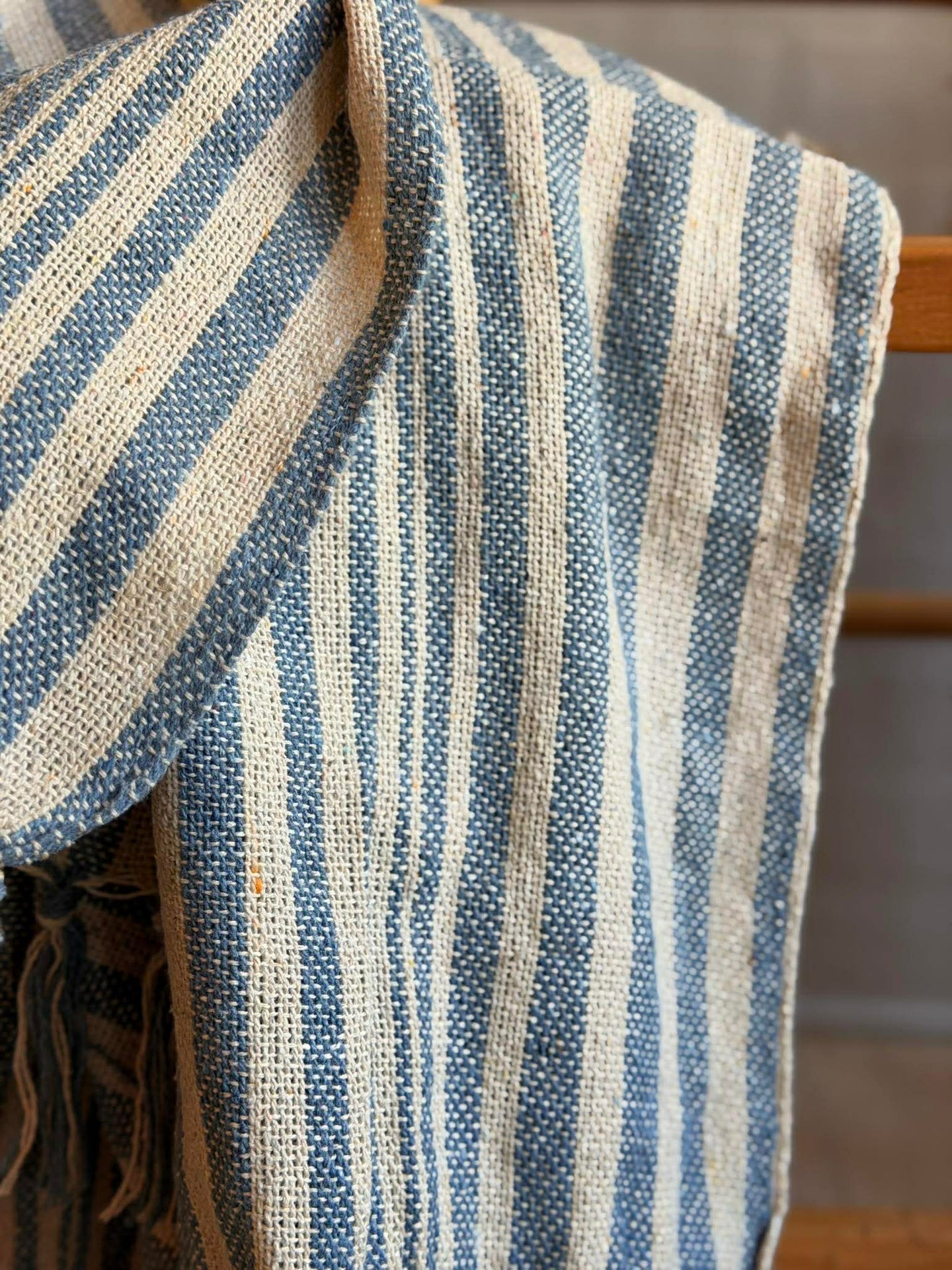 Plaid SKAGEN - Blå stripe
