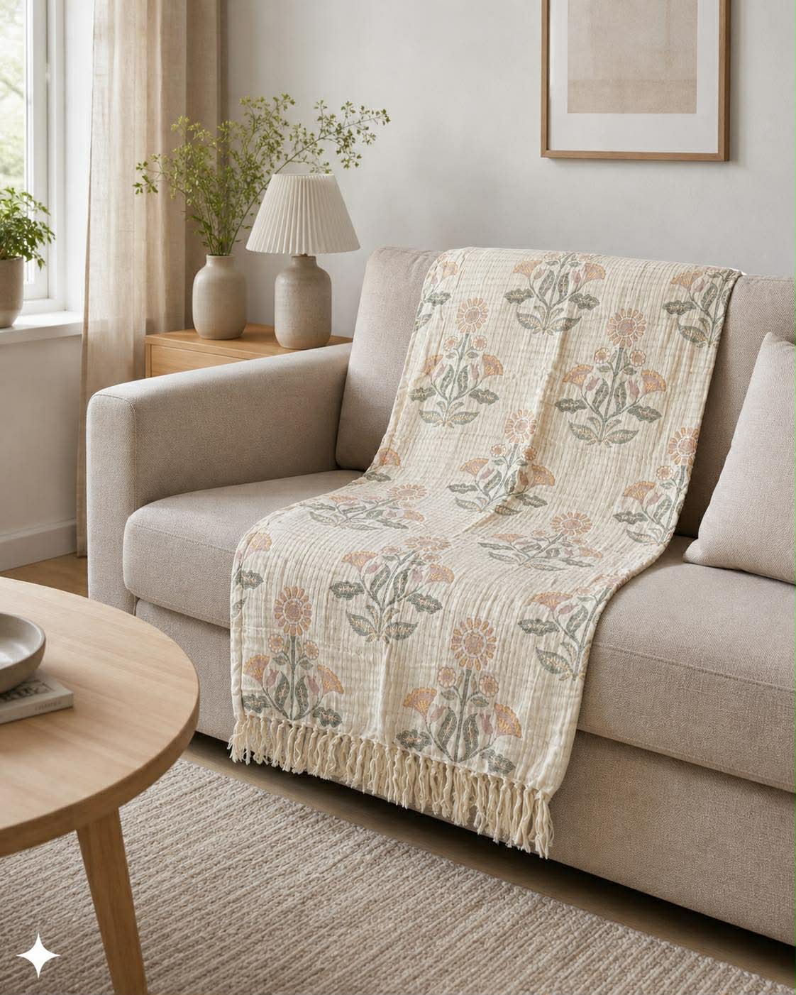 Plaid JACQUARD - flower