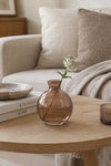 Vase Asti low - Brun