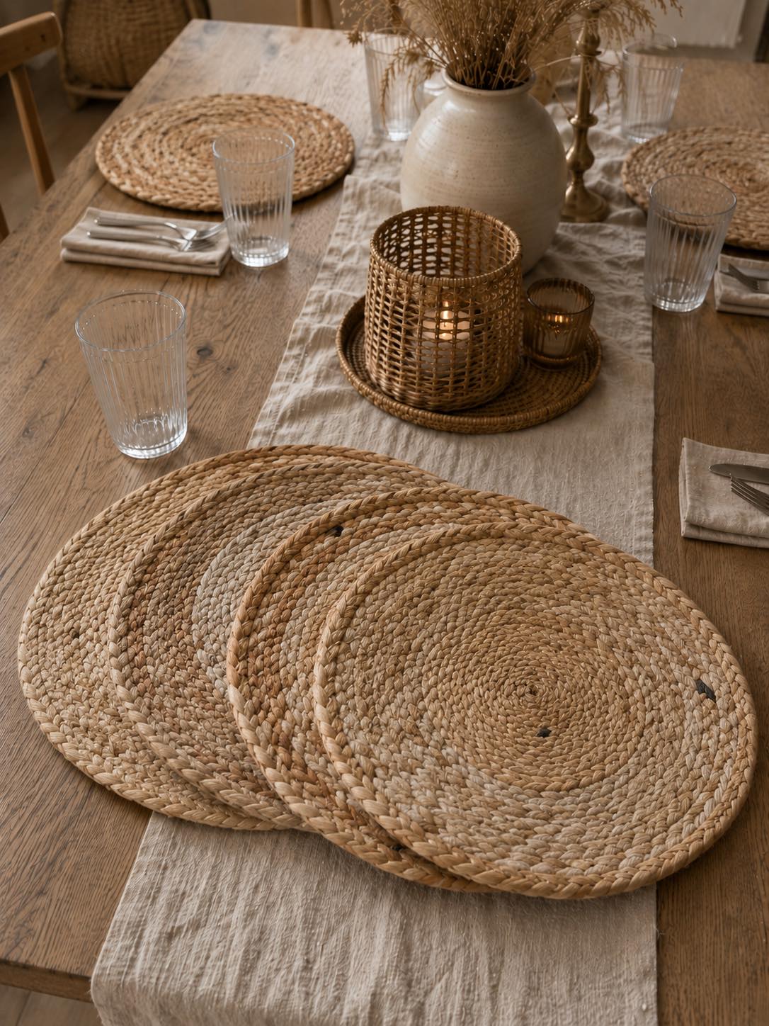 Dekkeserviett Jute Boheme - UNIKA