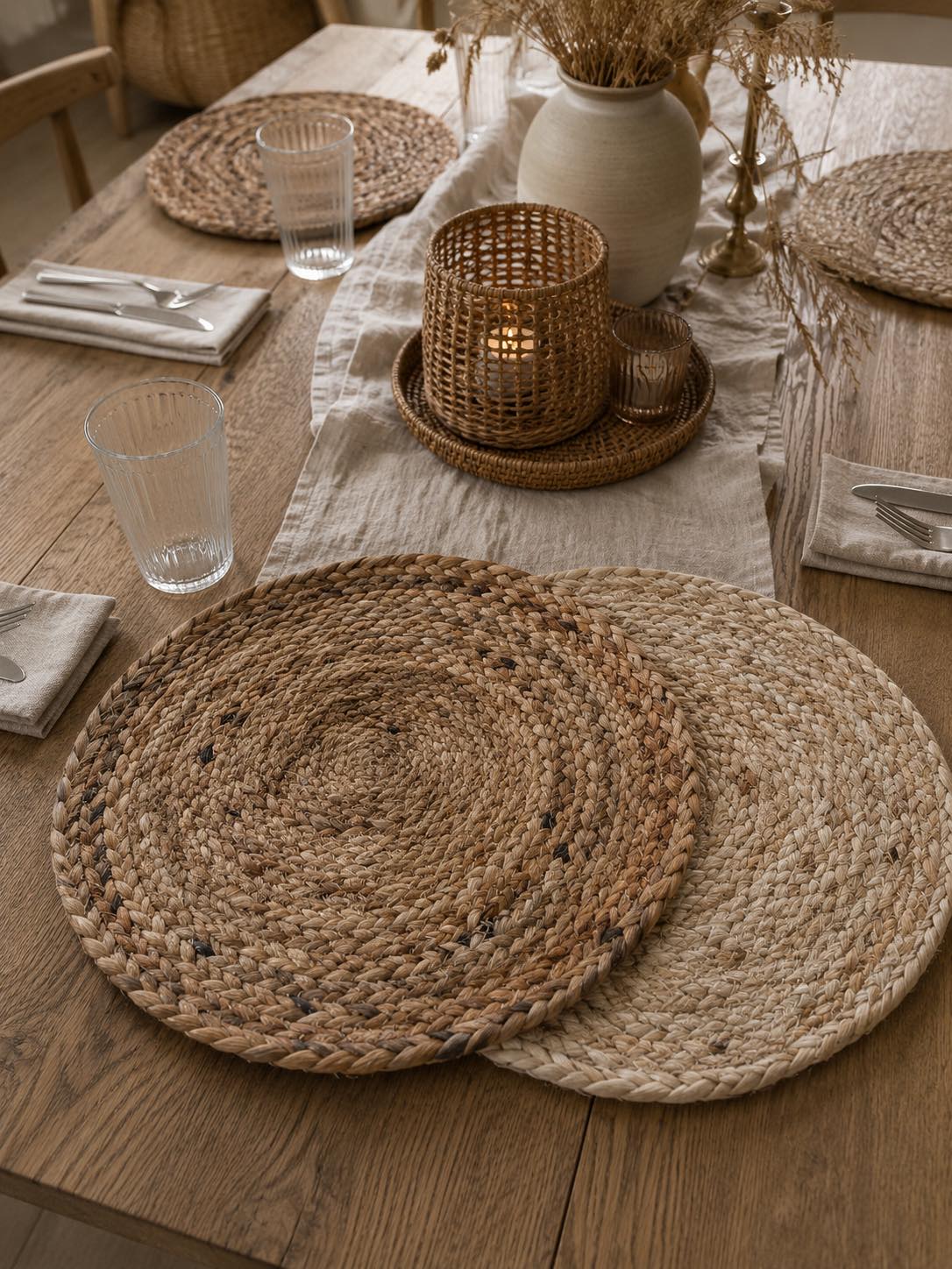 Dekkeserviett Jute Boheme - UNIKA