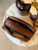 Dobbel toalettmappe Faust - Dark brown