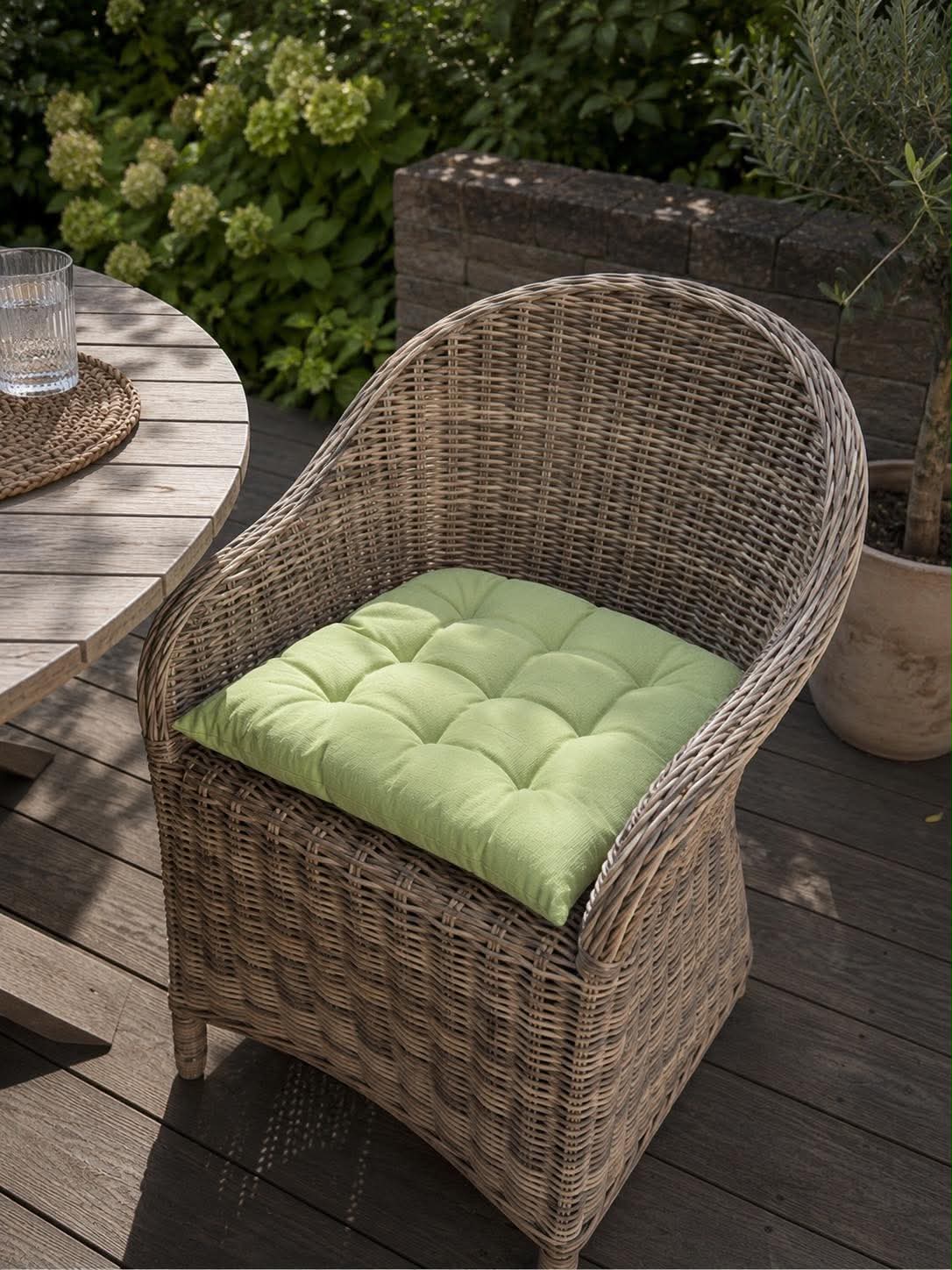 Hagepute futon – Grønn