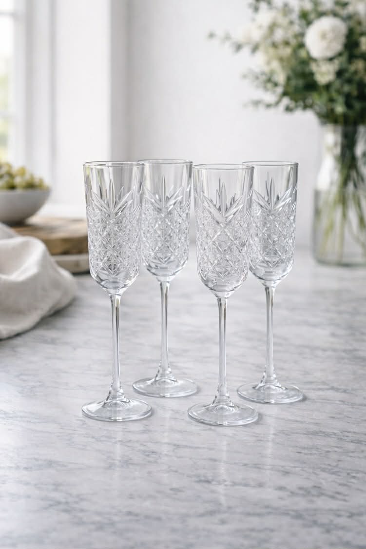 Champagneglass - 4 stk
