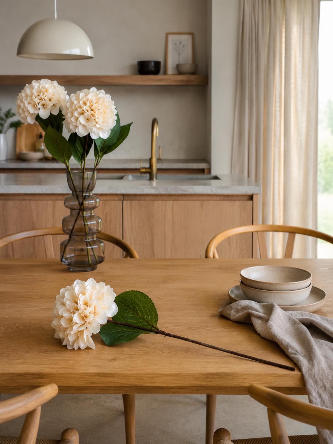 Hortensia krem - 70 cm