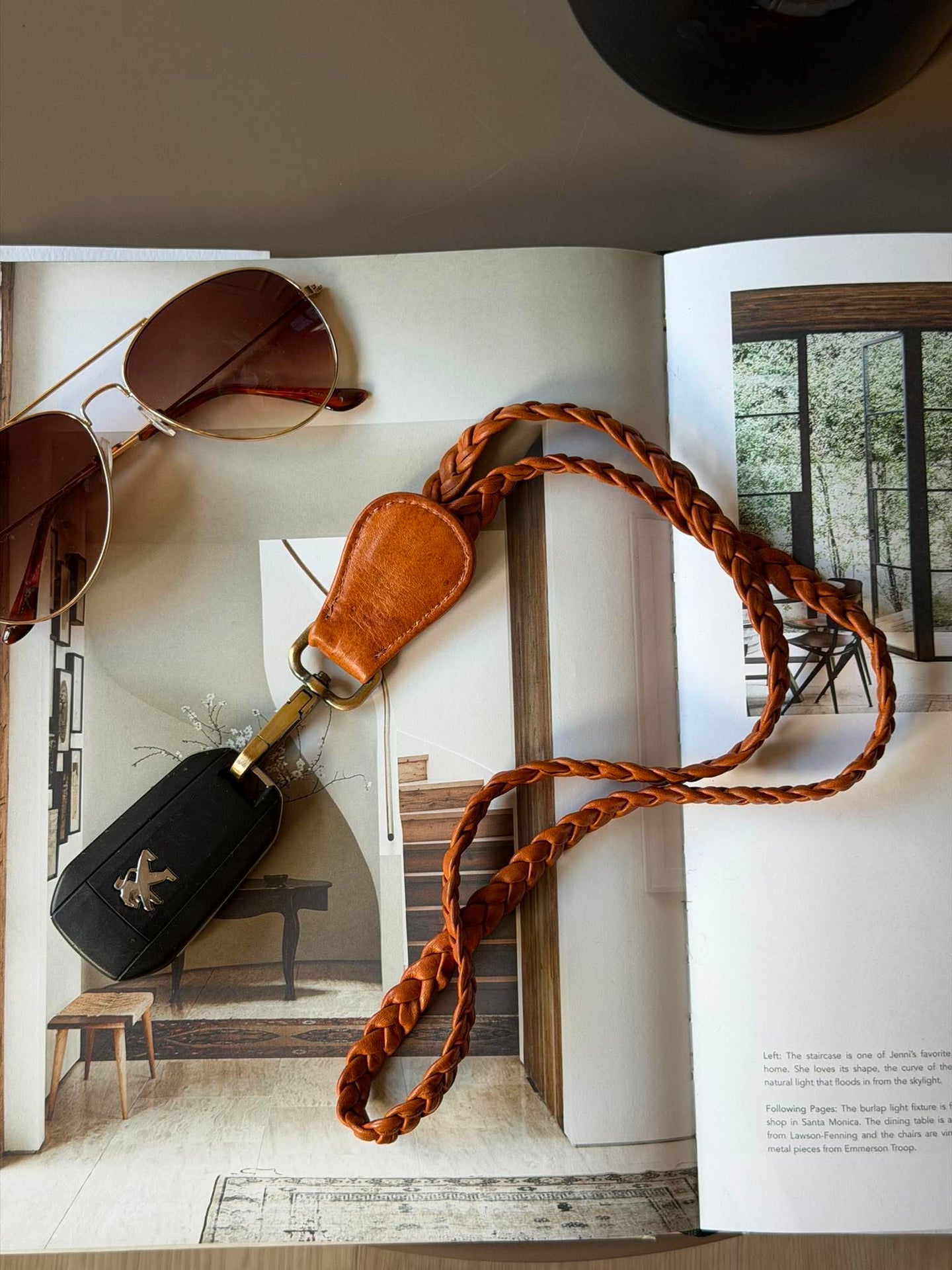 Nøkkelsnor - MIKO cognac washed