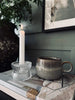 Lysestake - Vendbar i klart glass