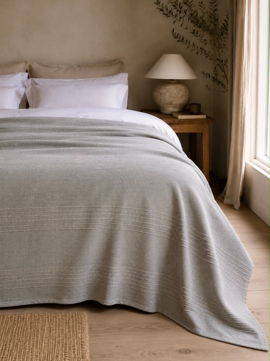 Sengeteppe Taupe 240 x 260