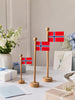 Norsk Flagg wood - Flere størrelser
