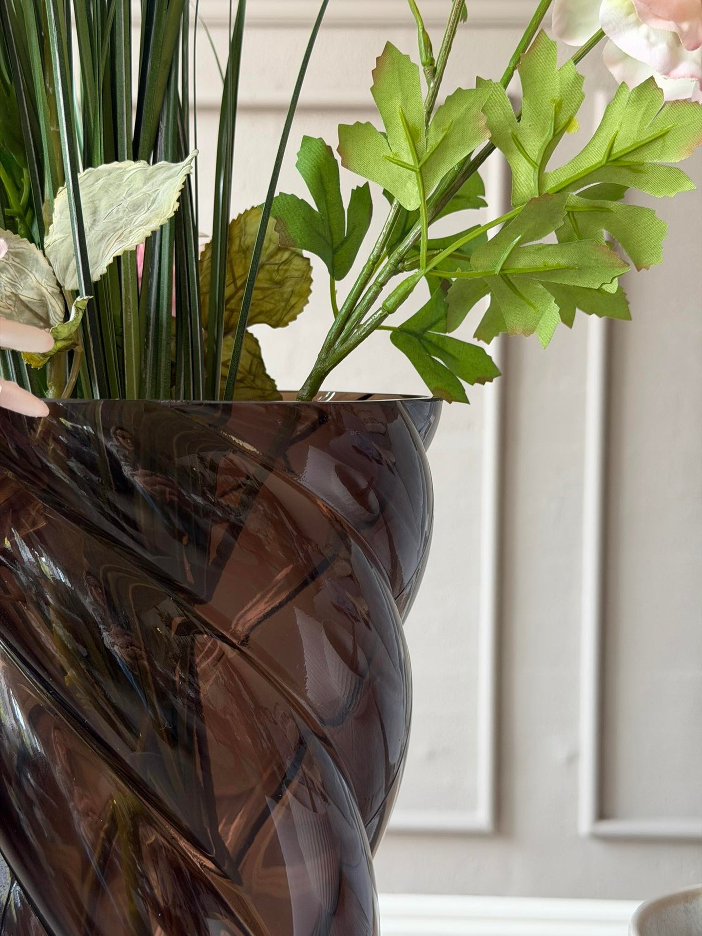 Vase Liva Brun
